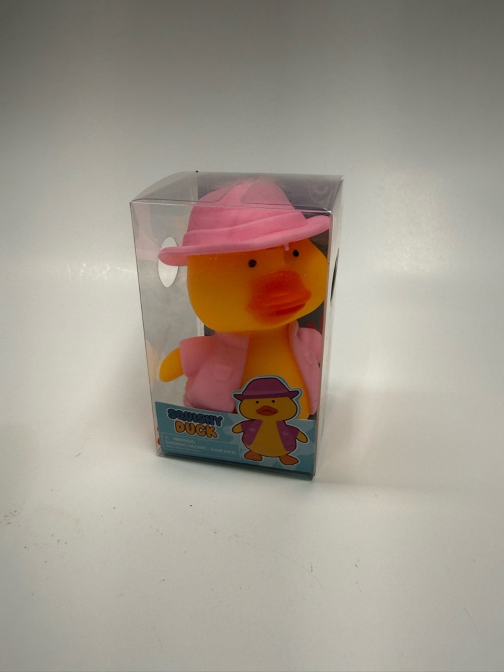 Pink squishy duck